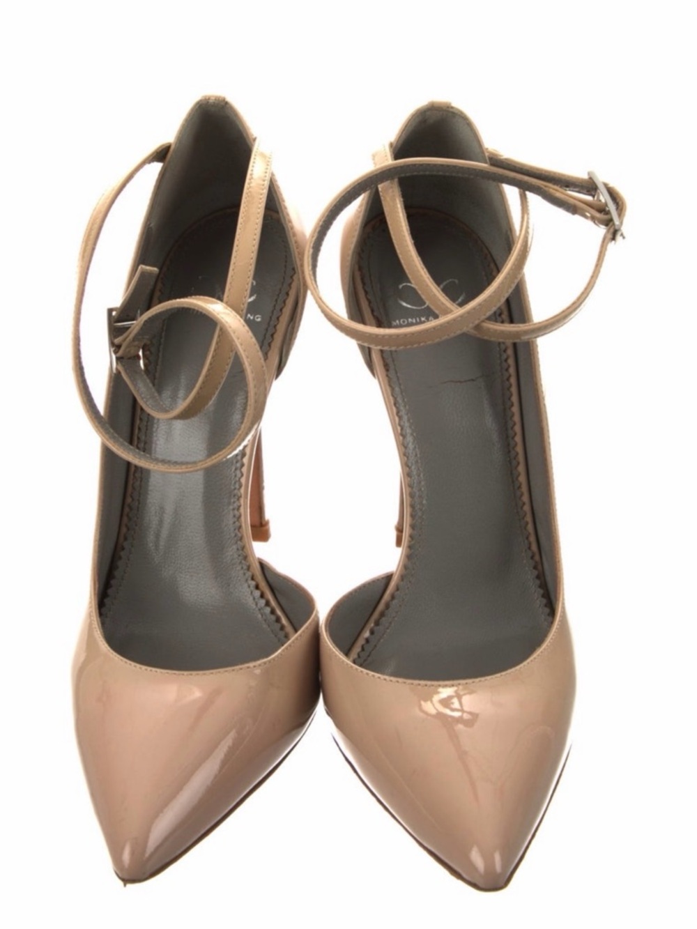 Monika Chiang GIULIA NUDE PATENT PUMPS - Picture 4 of 6